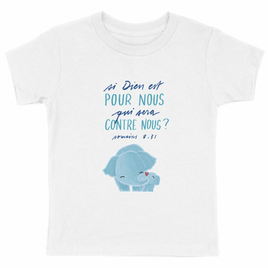 Dieu est pour nous / T-shirt enfant épais - face_blanc