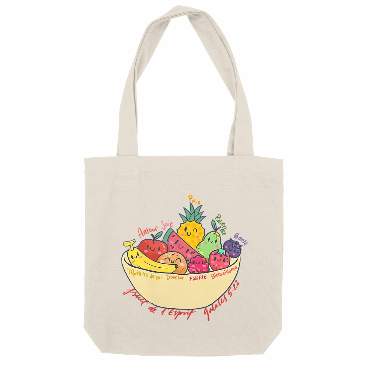 Fruit de l'Esprit / Tote bag recyclé