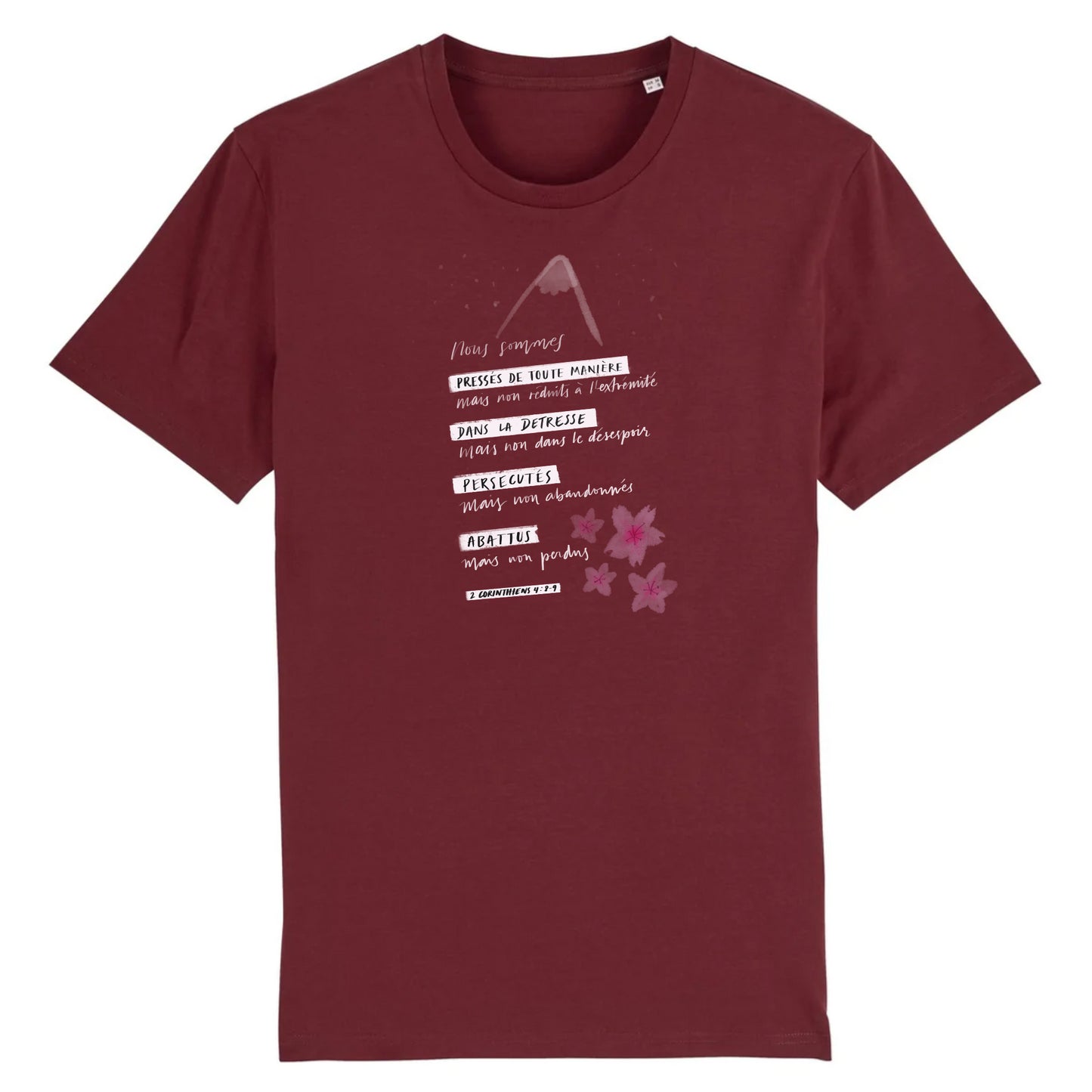 2 Cor 4:7-9 / T-shirt Unisexe - Coton BIO - CREATOR