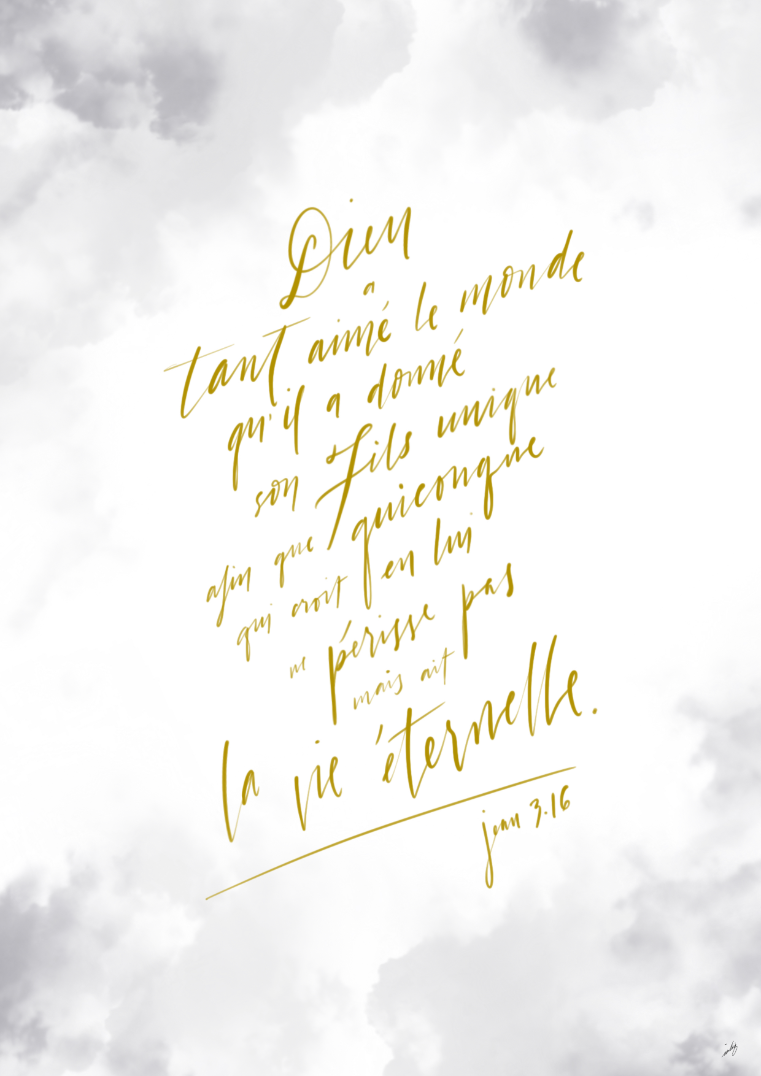 Dieu a tant aimé le monde / Jean 3.16