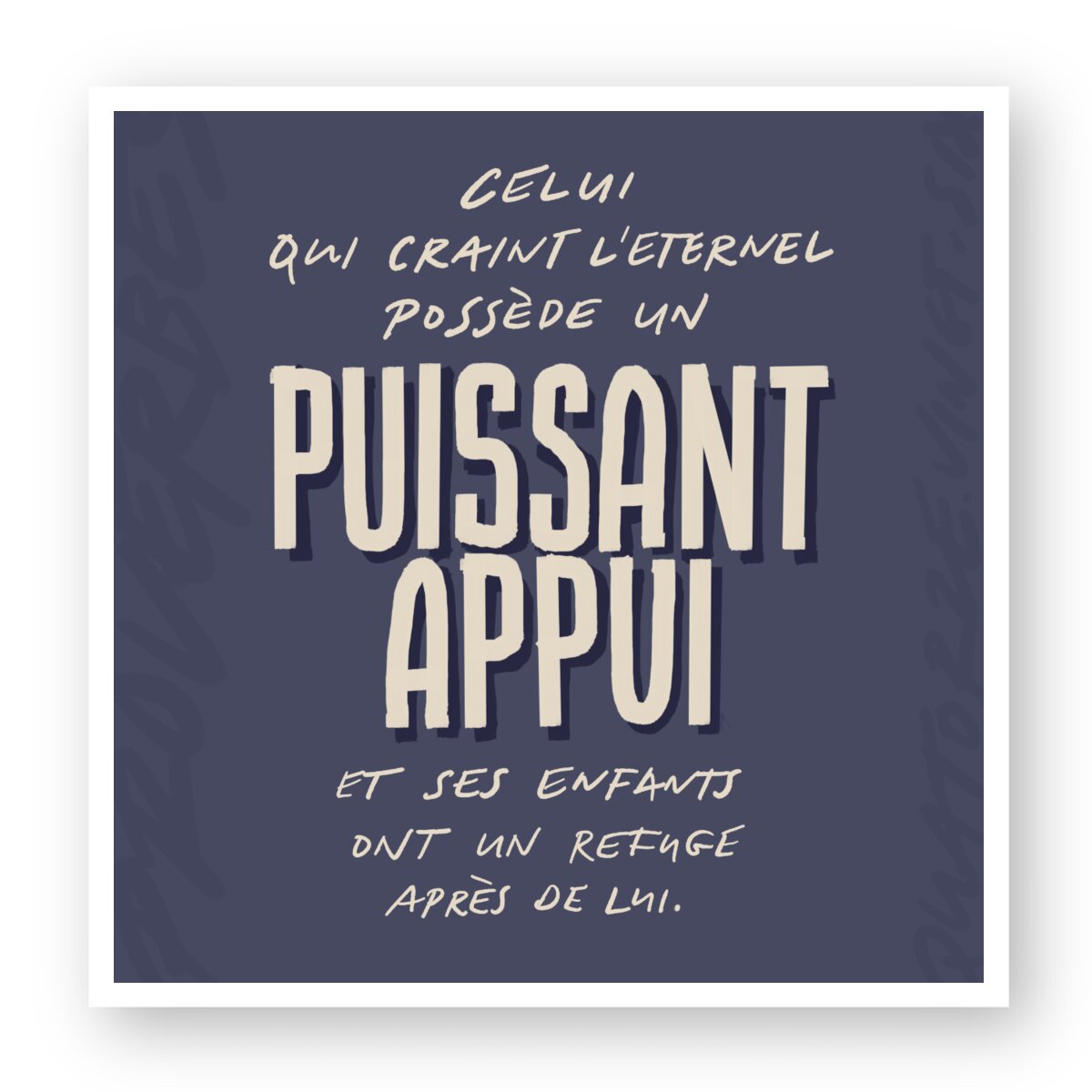 Un puissant appui