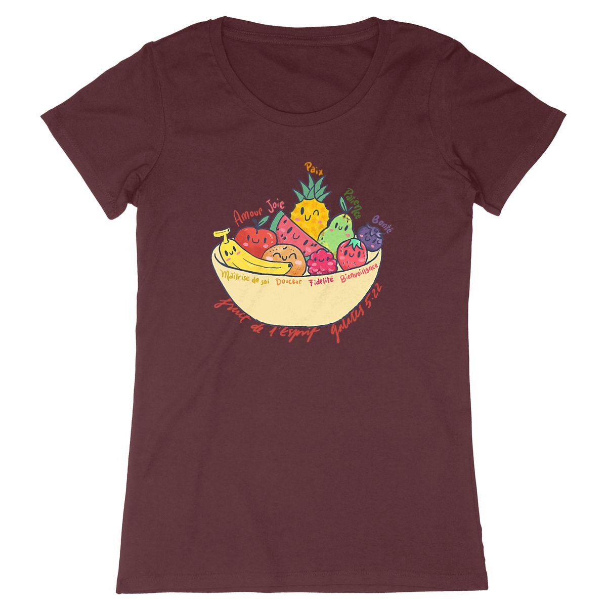 Le fruit de l'Esprit / T-shirt femme coton bio