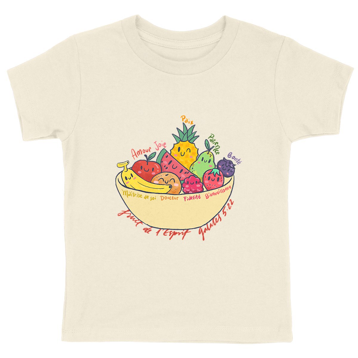 Le fruit de l'Esprit / T-shirt enfant coton bio