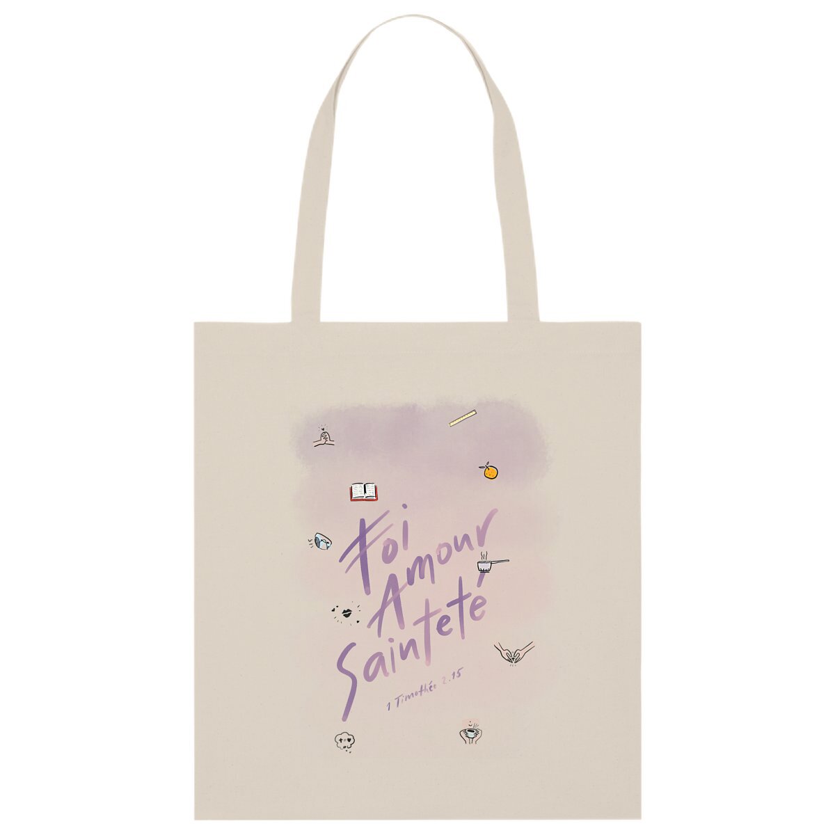 Foi, amour, sainteté / totebag 100% coton BIO