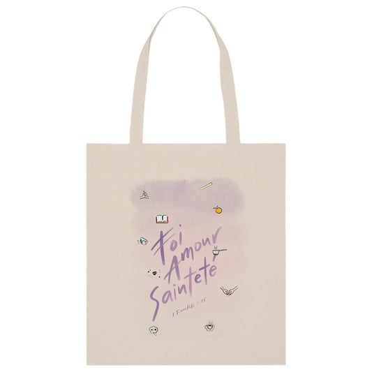 Foi, amour, sainteté / totebag 100% coton BIO