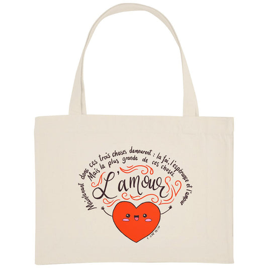 L'Amour / totebag 100% recyclé